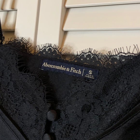 Abercrombie and Fitch Silk Tank with Lace Detail - Picture 1 of 3